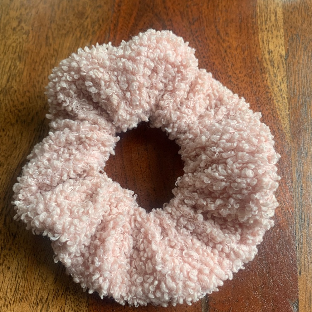 Ballet Pink Fuzzy Scrunchie